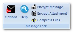 Email encryption toolbar Outlook 2007