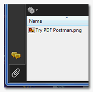 PDF file attachments embedded within Adobe Reader