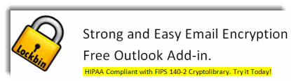 Try  Lockbin free email encryption service