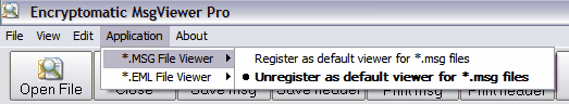 msg viewer image- select as default .msg or .eml