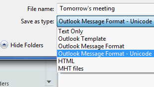 How to export email from Microsoft Outlook