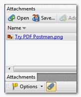 PDF file attachments within PDF Xchange