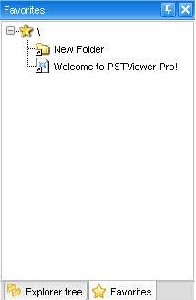 Pst Viewer Pro favorites list