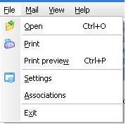 Pst Viewer Pro File Menu