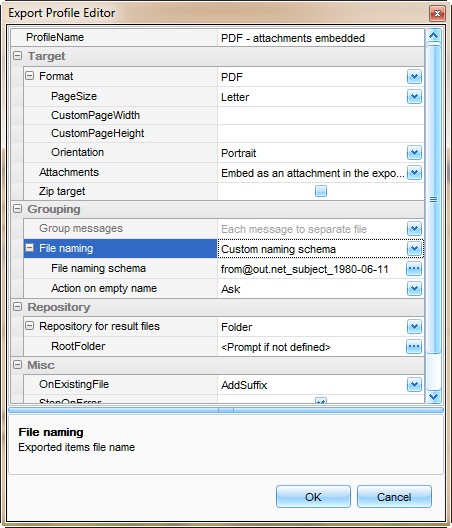 Export EML to PDF, step 3