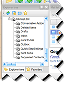 Outlook Pst file folder structure.