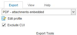 MailDex can exclude processing of CUI flagged emails.